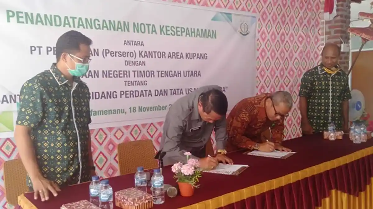 Pegadaian dan Kejari TTU Teken Nota Kesepahaman Tentang Bantuan Hukum