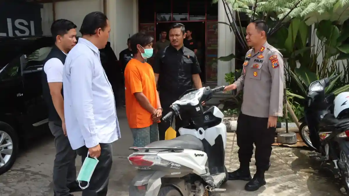 Tangkap Pelaku Curanmor, Kapolres Karo Imbau Waerga Lengkapi Kunci Pengaman Ganda