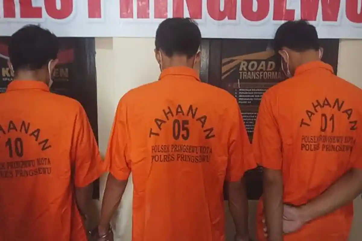 Polres Pringsewu Lampung Tangkap 3 Pelaku Curat Asal Pesawaran