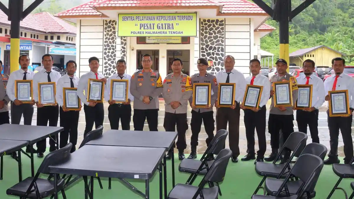 Gegara Ungkap Kasus Ini, 12 Anggota Polres Halmahera Tengah Dapat Penghargaan