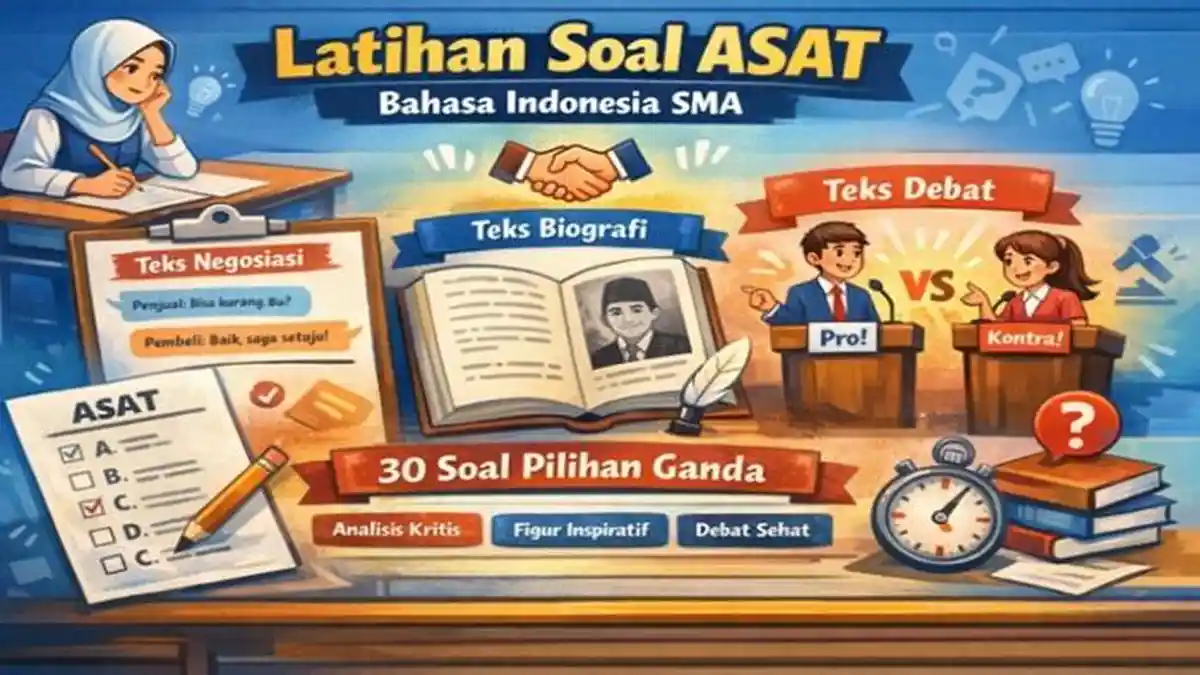 30 Soal HOTS ASAT Bahasa Indonesia Kelas 10 SMA Semester 2 Kurikulum Merdeka