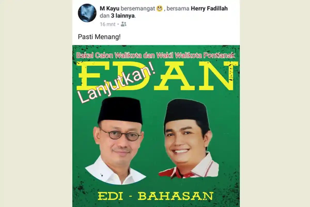 Ditanya Berpasangan Dengan Edi Kamtono, Calon Wakil Walikota Pontianak Ini Malu-Malu