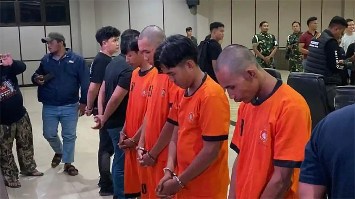 4 Pria Jadi Tersangka Provokasi Penyerangan Markas Brimob Cikeas Bogor, Ini Perannya