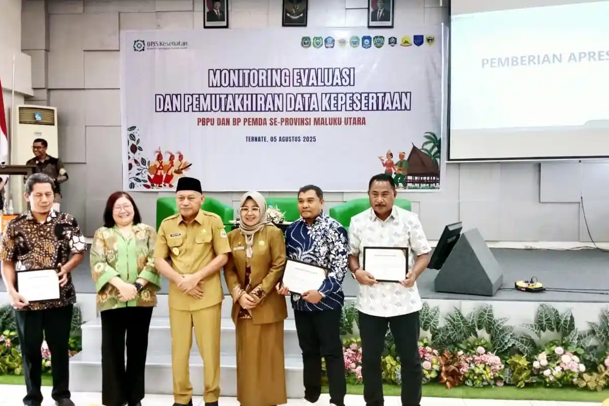 Pengelolaan Data PBPB dan PBI-JK Terbaik, Tidore Raih Penghargaan dari BPJS Kesehatan