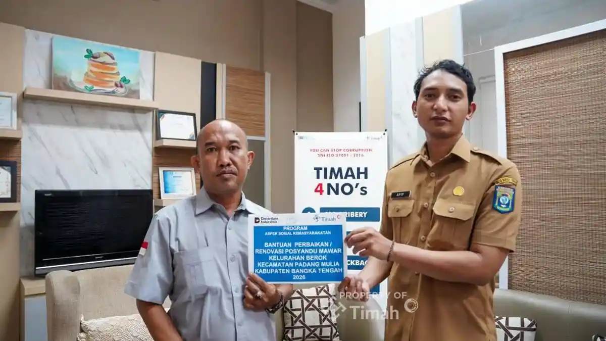 PT Timah Renovasi Posyandu Berok di Bangka Tengah untuk Tingkatkan Pelayanan - Posbelitung.co