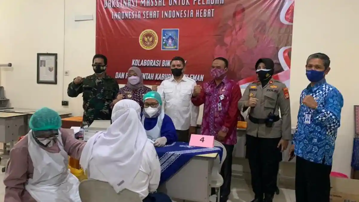 Binda DIY dan Pemkab Sleman Gelar Vaksinasi Covid-19 Bagi Pelajar, Sasar 1151 Siswa