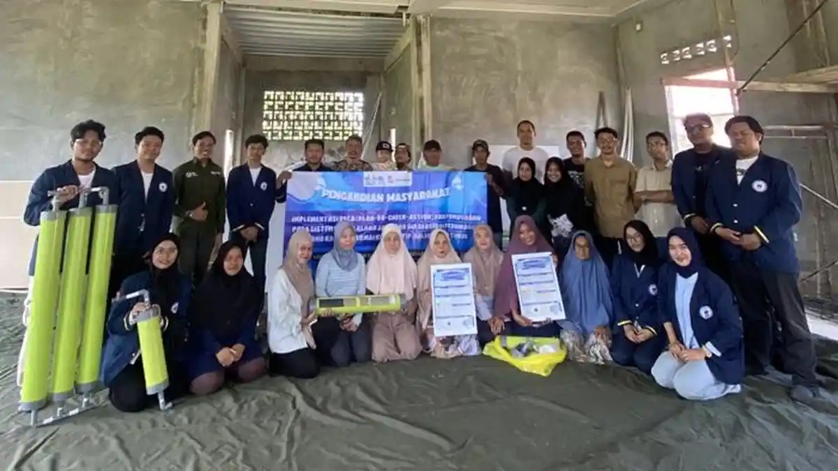 Filter Air Buatan Mahasiswa ITK Siap Bantu Warga Perumahan Graha Kartini Permai Teritip