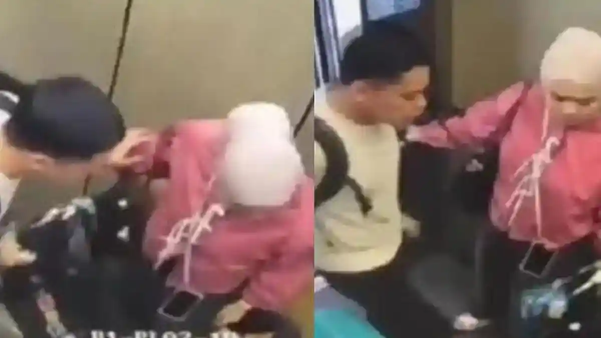 Aksi Kejam Orang Tua Siksa Anak di Lift Terbongkar