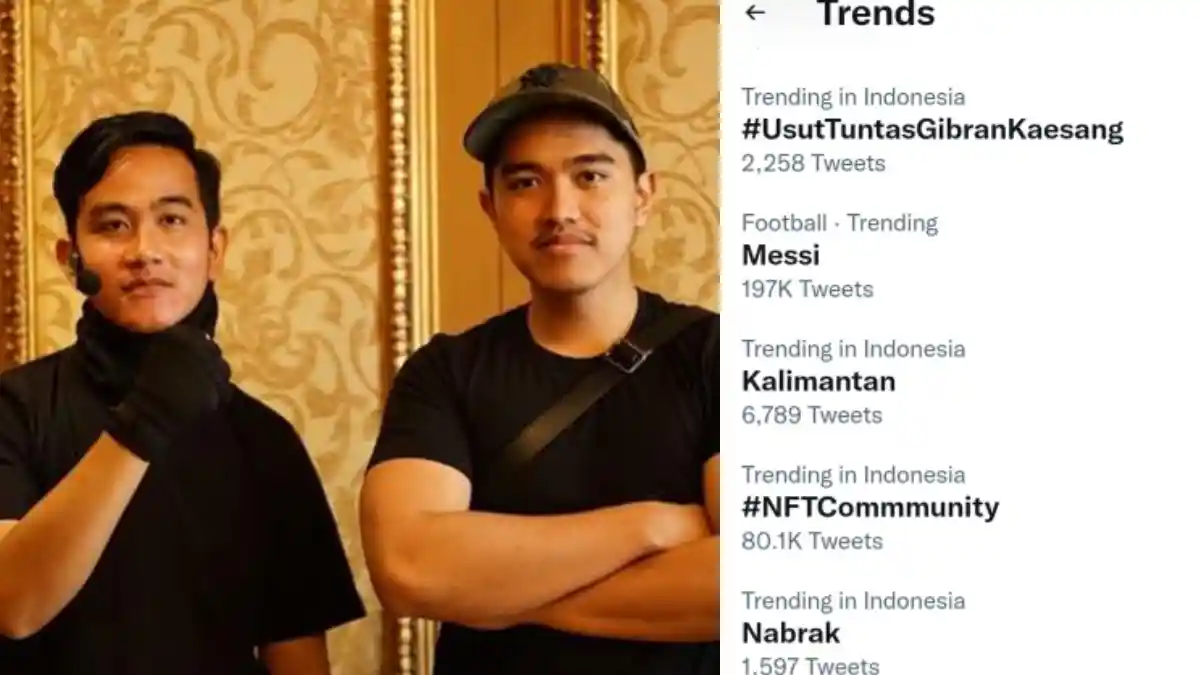 #UsutTuntasGibranKaesang Trending di Twitter, Berita Es Doger Gibran Dapat Dana Rp71 Miliar Viral