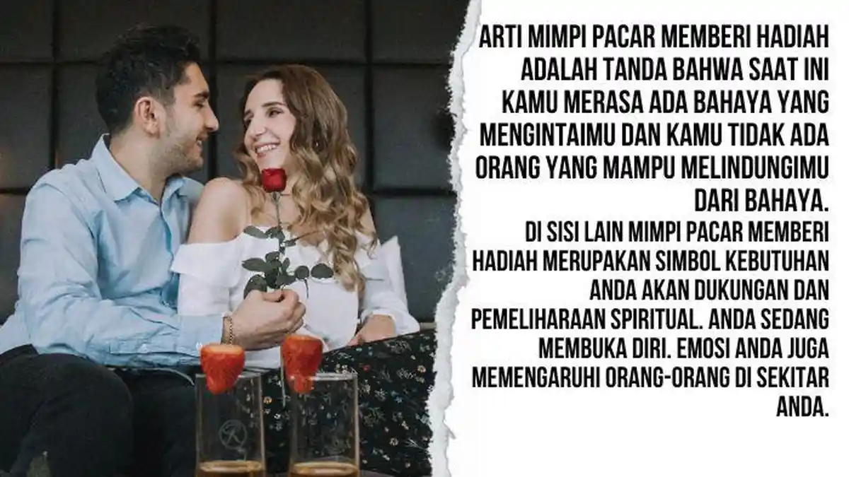 Waspada! Arti Mimpi Pacar Memberi Hadiah Bukan Kabar Baik, Ada Orang Jahat Mengintaimu