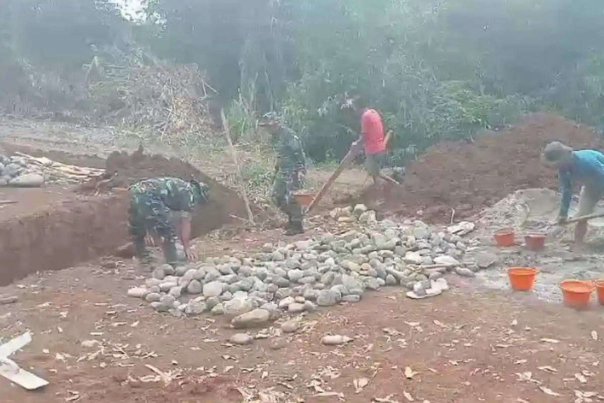 Dua Pekan TMMD ke-121 Kodim 0409 Rejang Lebong, Segini Progres Pembangunan Fisik