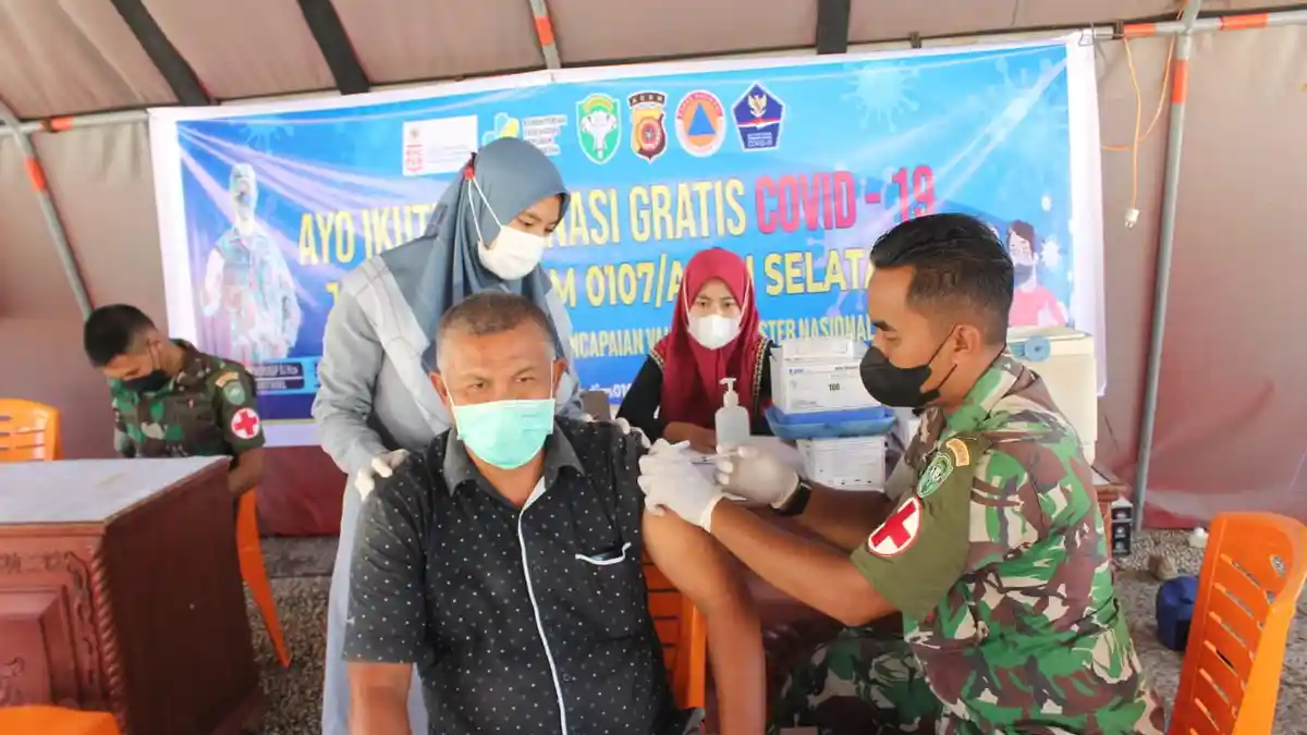 Percepatan Capaian Vaksinasi Booster, Kodim Aceh Selatan Kembali Buka Gerai Vaksin Selama Ramadhan