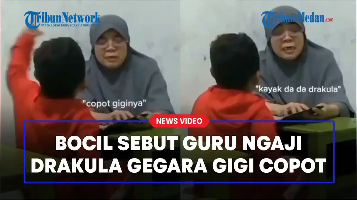 BIKIN GEMES Juga Ngeselin, Kelakuan Bocah Sebut Guru Ngaji Drakula Gegara Giginya Copot