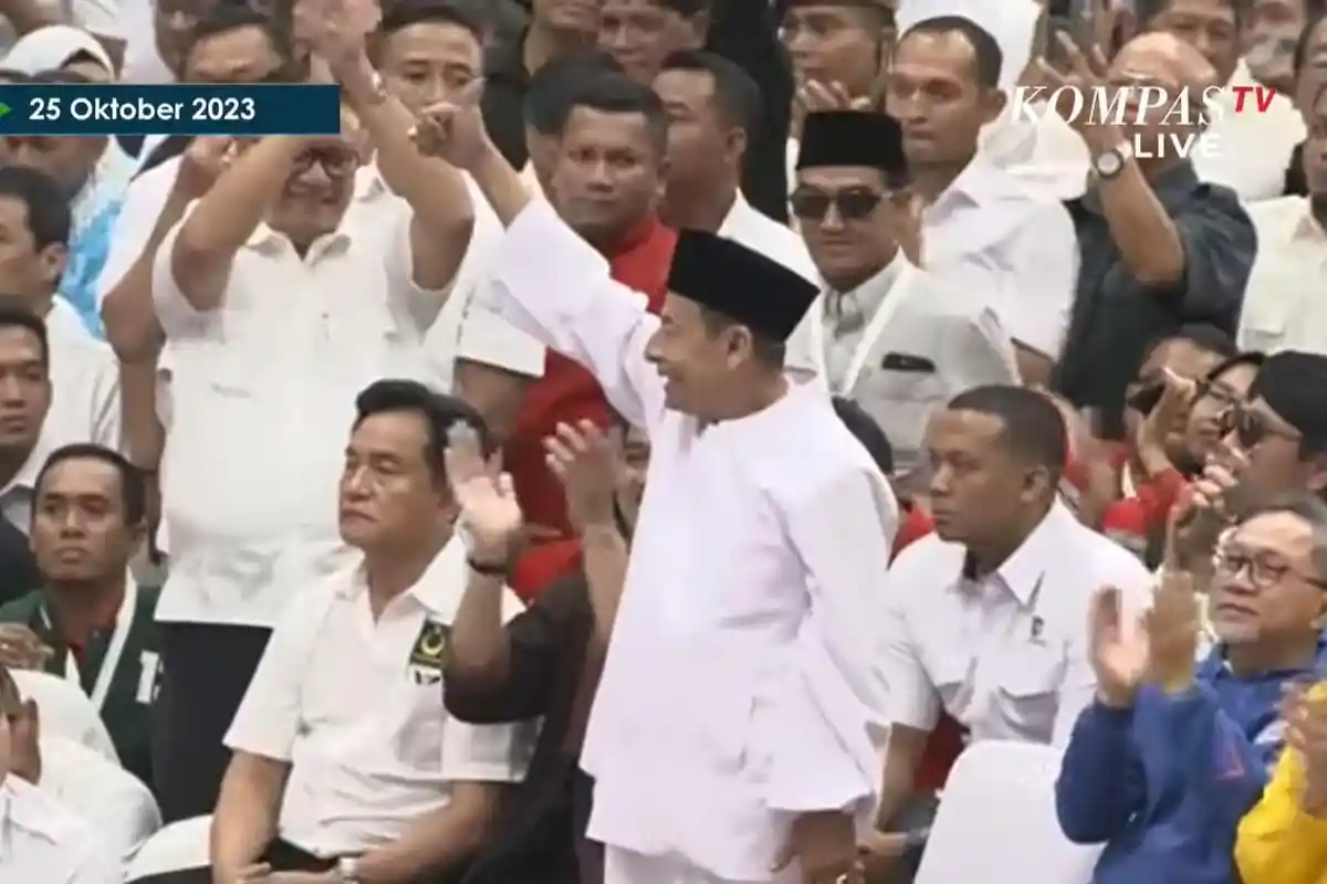 Ada Habib Luthfi dan Gus Miftah saat Prabowo dan Gibran Temui Relawan di Indonesia Arena