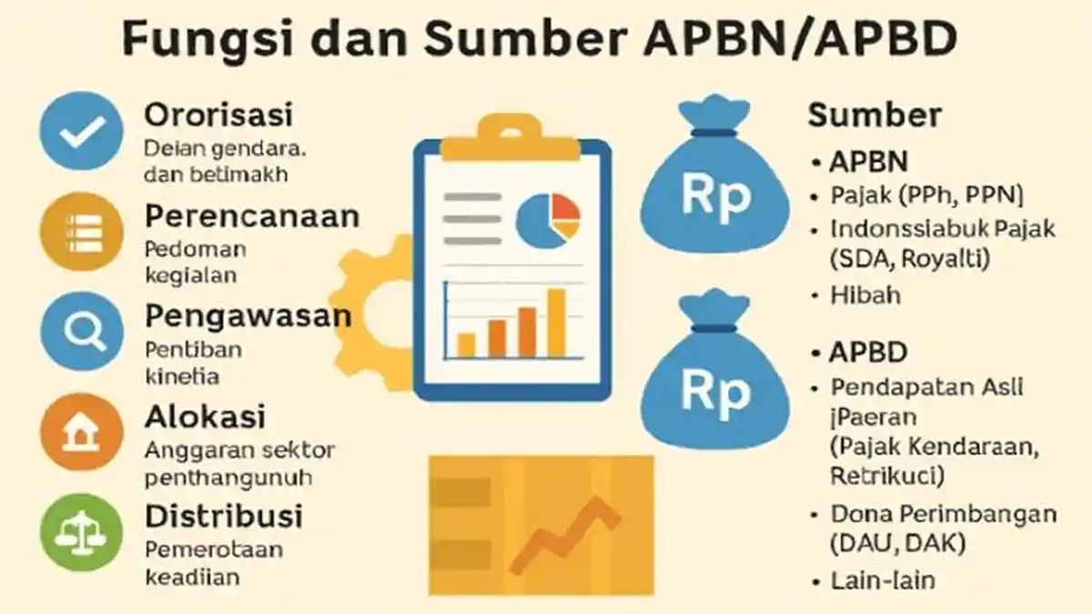Ringkasan Materi Bab 3 APBN dan APBD, Ekonomi Kelas 12 SMA Lengkap Soal HOTS
