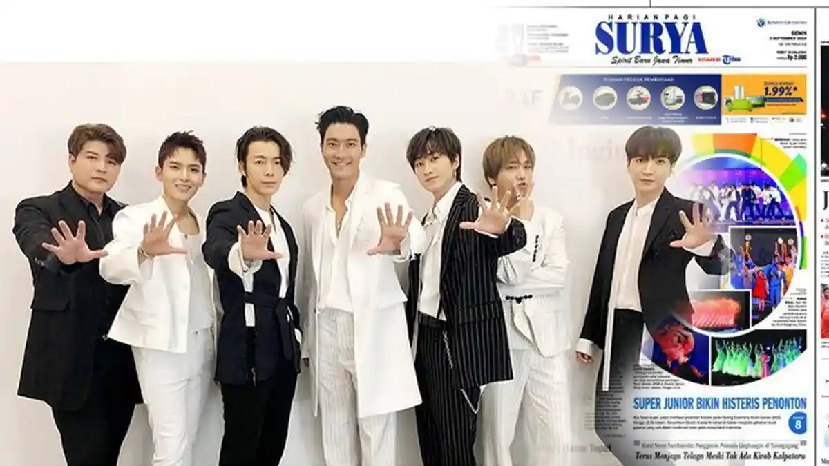 Koran Harian Surya Tembus Akun Resmi Instagram Super Junior, Penggemar Sahut-sahutan Komentar