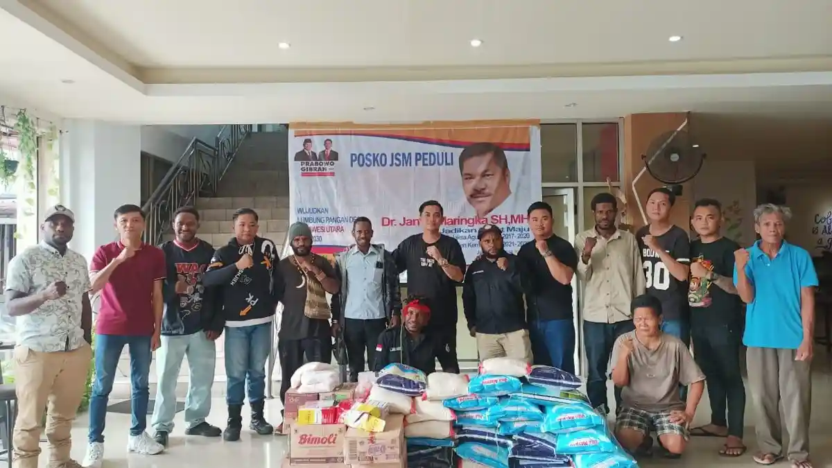 Mahasiswa Papua di Gorontalo Tiga Hari Galang Dana di Jalanan untuk Korban Erupsi Gn Ruang Sulut