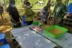 Satgas Pamtas Yonif 125 Berikan Pelatihan Pembuatan Tempe
