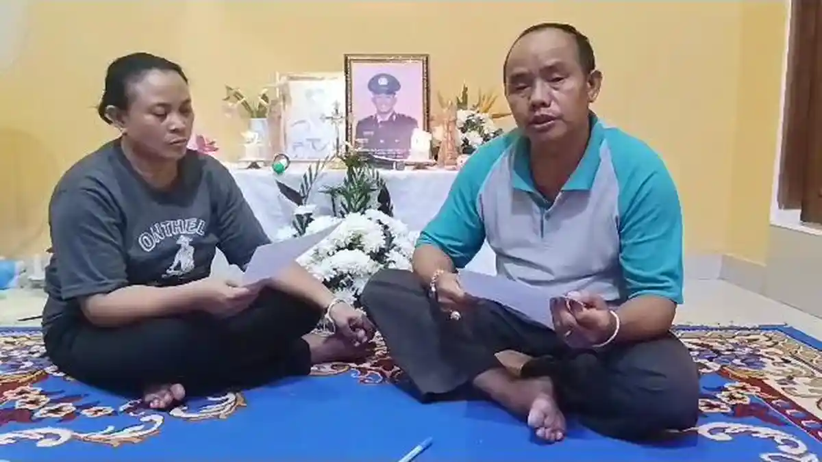 Ayah Bripda Ignatius Dwi Frisko Sirage Ungkap Ada Luka Tembak di Leher Putranya