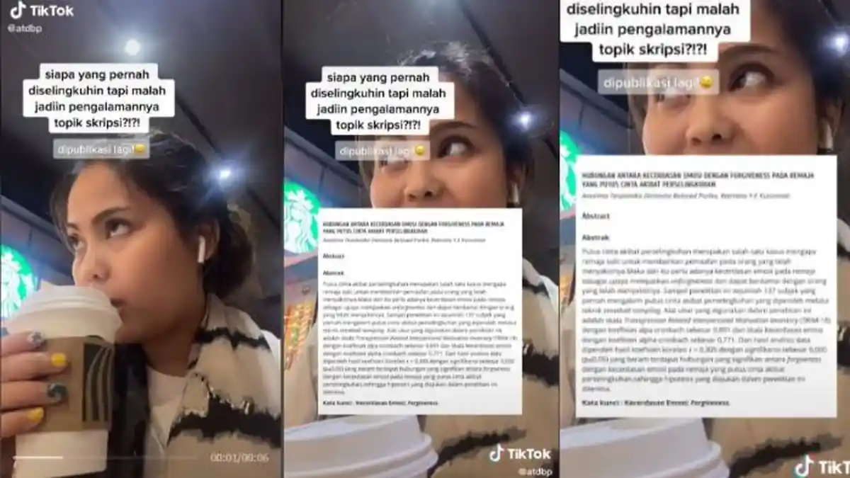 Pernah Dikhianati, Wanita Ini Buat Penelitian Skripsi soal Perselingkuhan, Kisahnya Viral