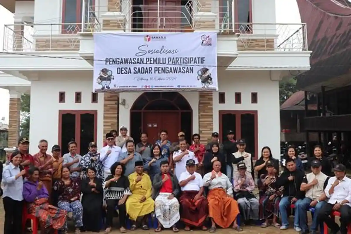 Lembang Balla Bittuang Jadi Desa Sadar Pengawasan Pilkada Tana Toraja 2024