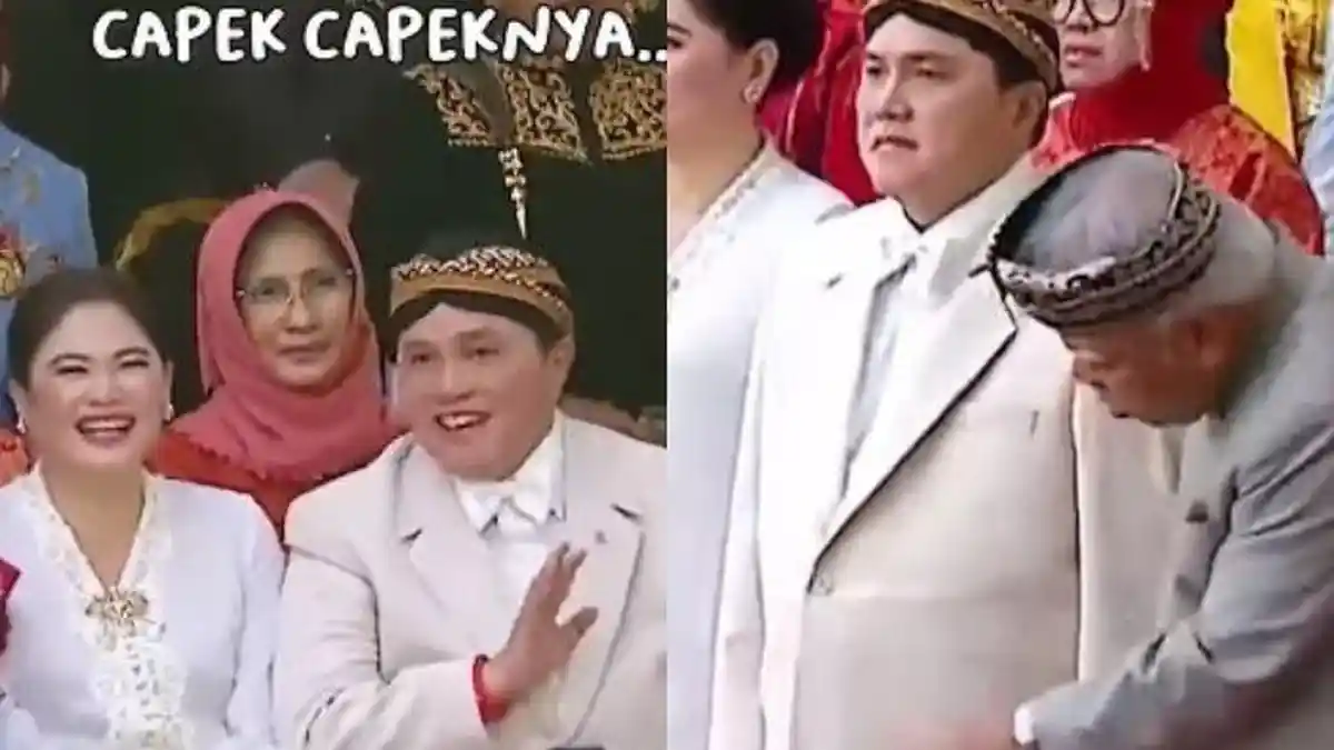 "Kalo Anteng, Ada yang Salah" Reaksi Menteri BUMN Erick Thohir Dijahili Pak Bas di Upacara HUT RI