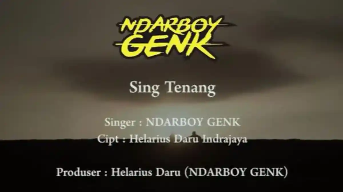 Chord Gitar dan Lirik Lagu Sing Tenang - Ndarboy Genk, Panas Udan Tak Terjang Ra Peduli Gronjalan
