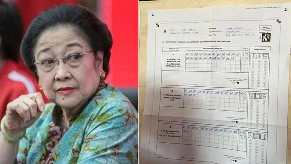 Hasil Quick Count Kawal Pemilu 2024 Pukul 17.00 WIB, Anies Unggul di TPS Megawati, Disusul Prabowo