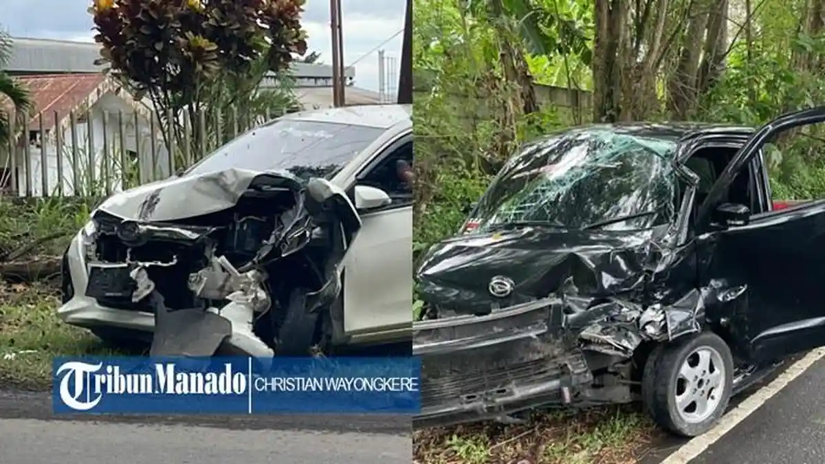 Kronologi Lakalantas di Minahasa Utara, 6 Orang Korban, Polres Minut: Toyota Calya Keluar Jalur