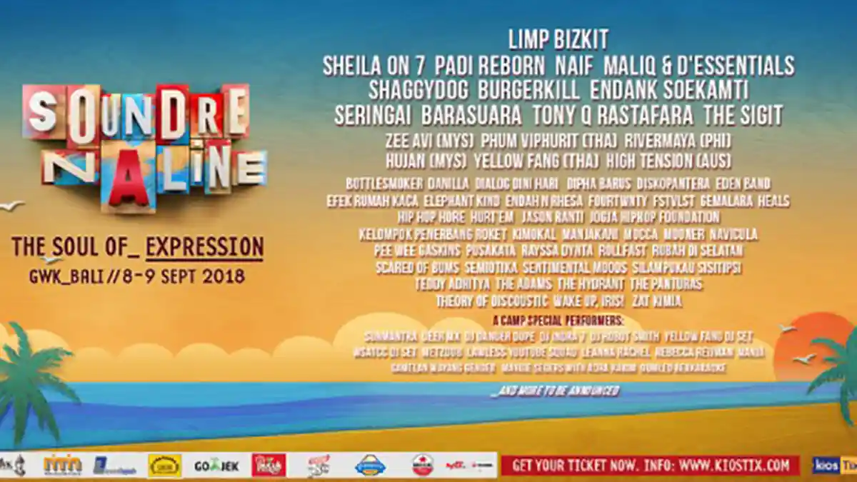 Ini Jadwal Lengkap Soundrenaline 2018 Hari Pertama: Padi Reborn, Barasuara dan Sheila On 7