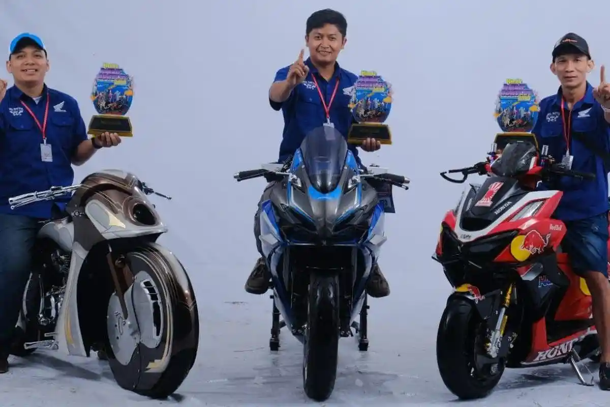 Mantap!  81 Karya Terbaik Modifikator Pamerkan Karya di Pesta Akbar Honda Modif Contest