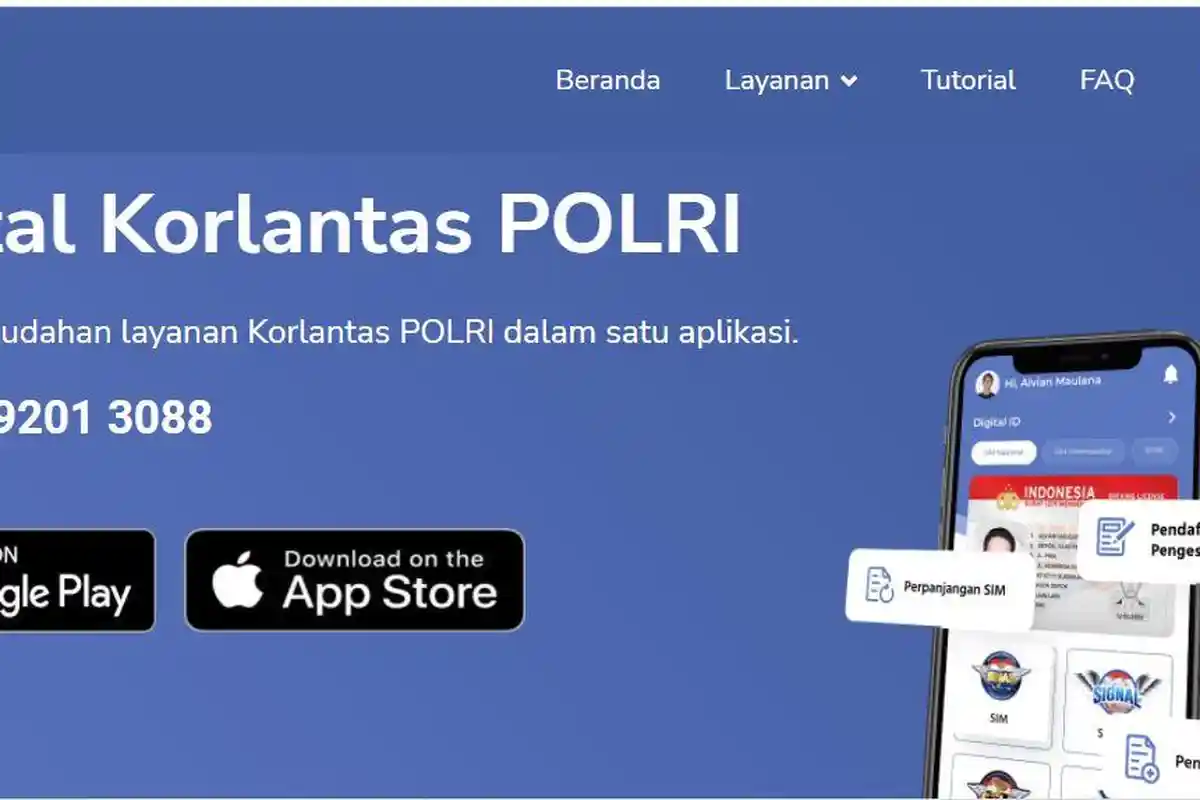 Cara Perpanjang SIM Online di Aplikasi Digital Korlantas, Siapkan Dokumen dan Cek Daftar SATPAS
