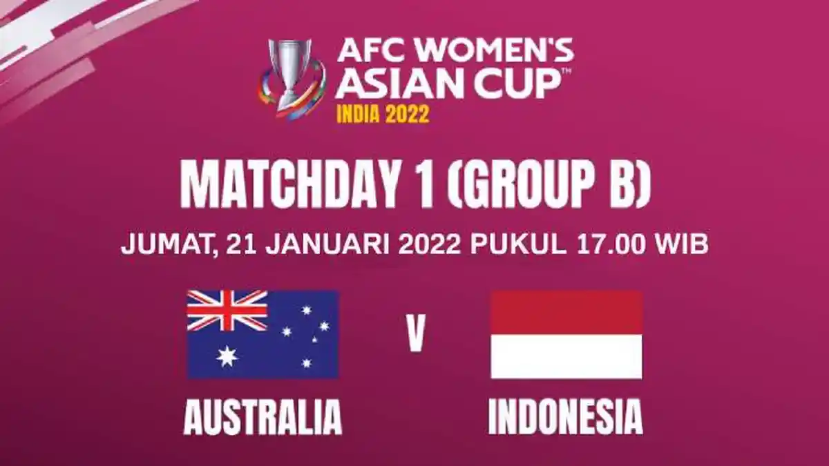 Jadwal Timnas Putri Indinesia vs Australia Sore Ini, Siaran Langsung iNews TV Pukul 17.00 WIB