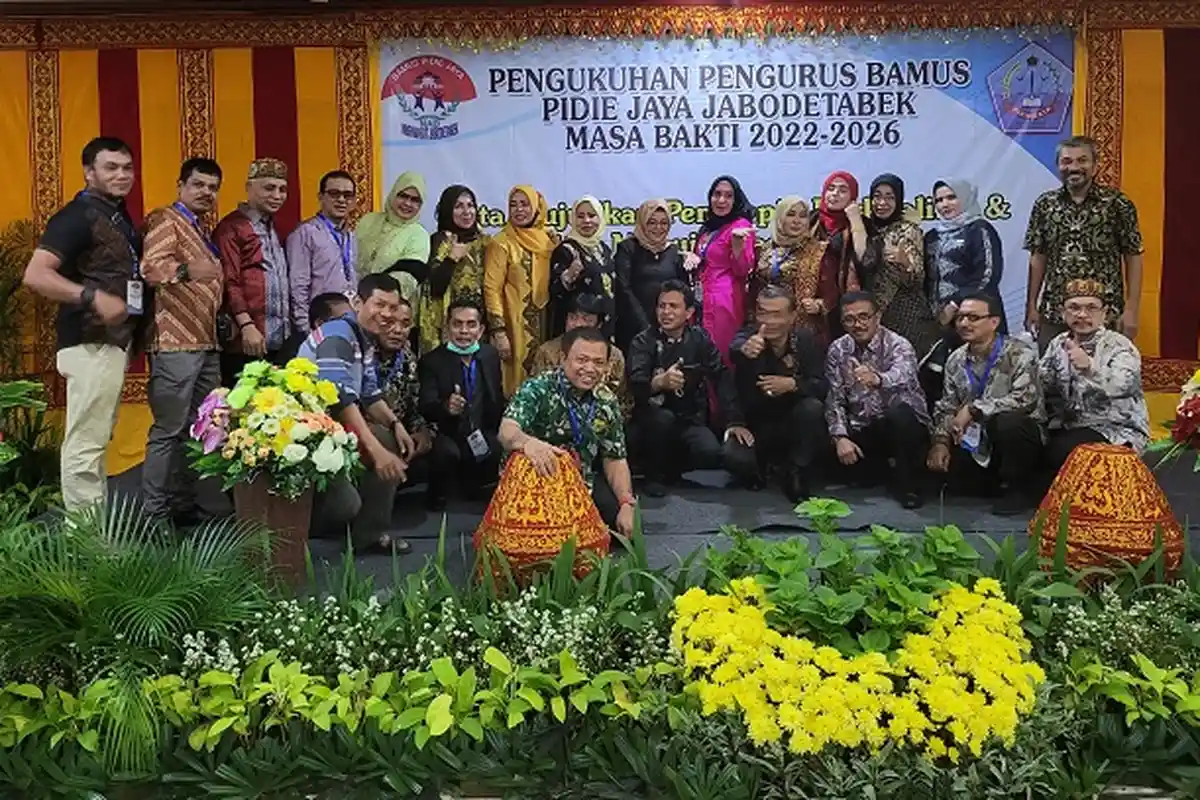 Pengurus Bamus Pidie Jaya Jabodetabek 2022-2026 Dikukuh, Ini Susunan Pengurus dan Pesan Wakil Bupati