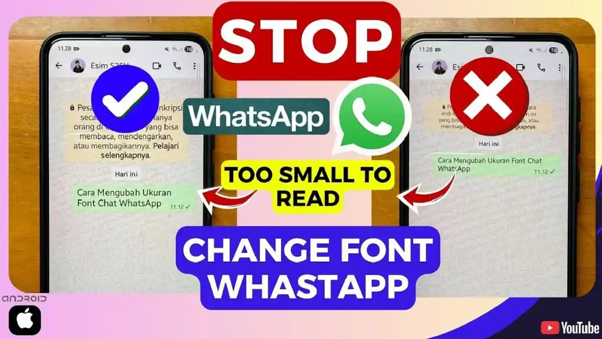 Cara Cepat Setting Ukuran Font WhatsApp, Bisa Pilih Opsi Small, Medium ...