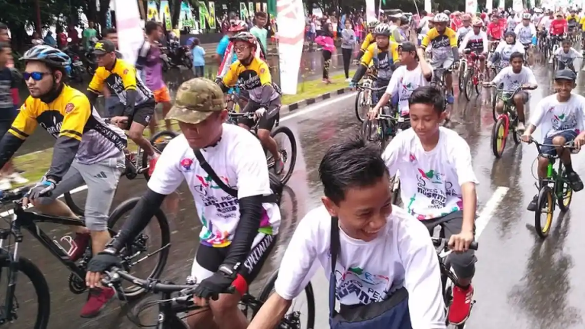 Gowes Pesona Nusantara 2017 di Ternate Berjalan Sukses
