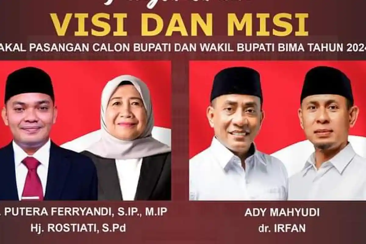 Siap Berkompetisi, Ini Visi Misi Dua Bapaslon yang Akan Berkompetisi di Pilkada Bima 2024