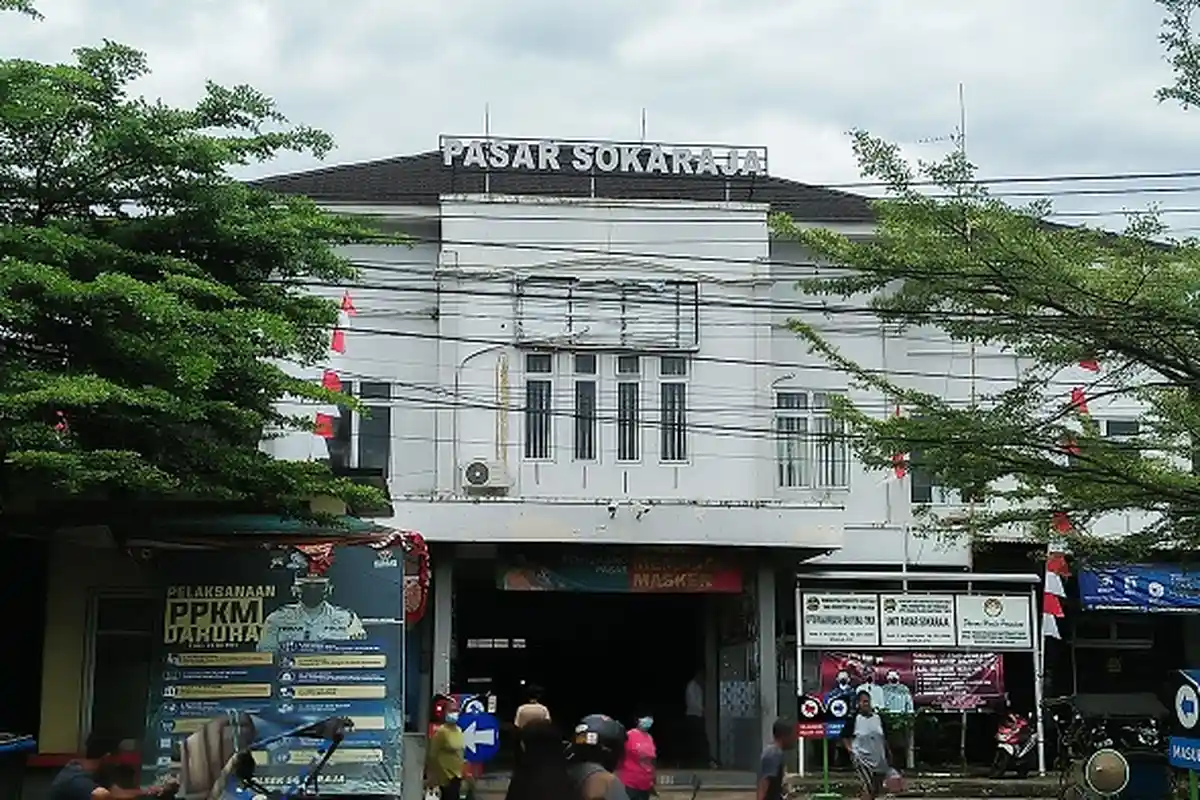 Banyumas Kembali Masuk Level 2 PPKM, Pasar Sokaraja Buka Hanya Sampai Pukul 14.00 WIB