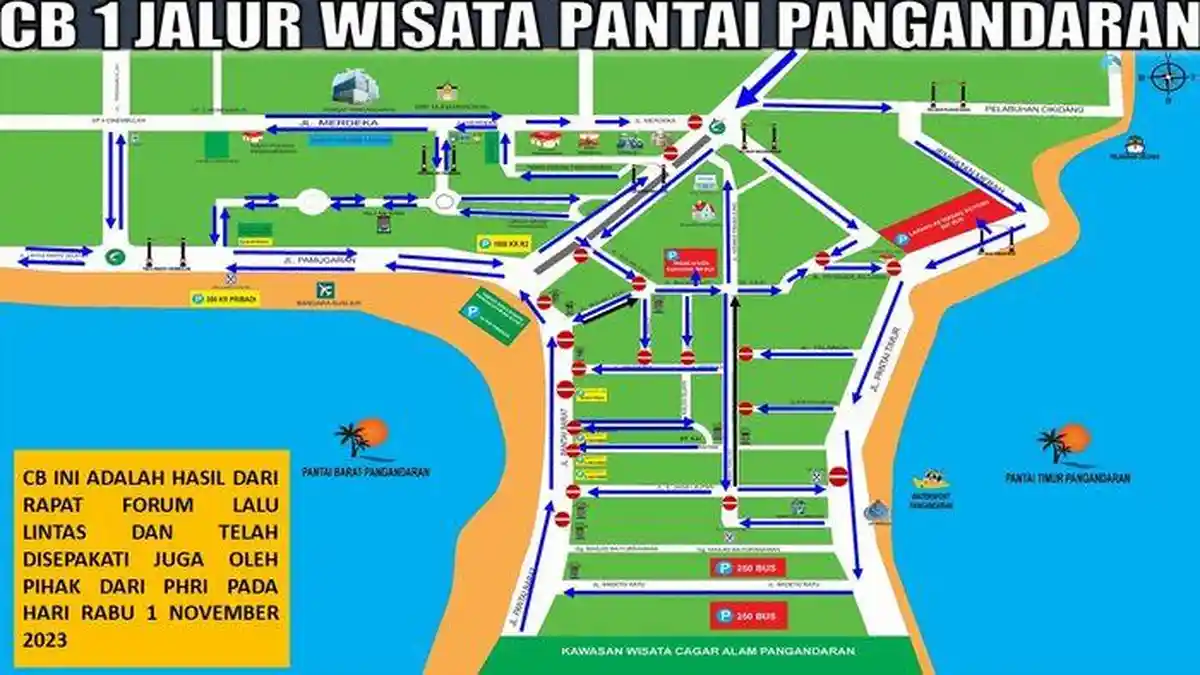 Wisatawan yang Akan ke Pangandaran Harus Tahu, Ada Rekasaya Jalan di Libur Natal dan tahun Baru