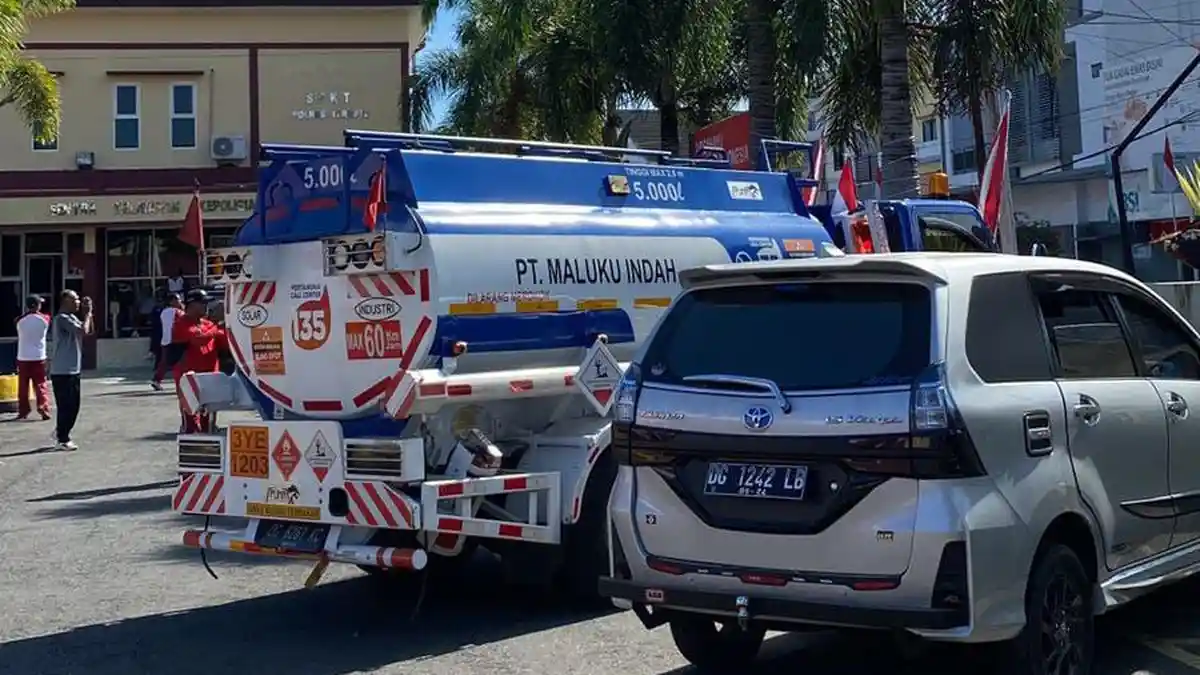 Polres Ternate Terus Dalami  Truk BBM  Milik PT Maluku Indah yang Disita
