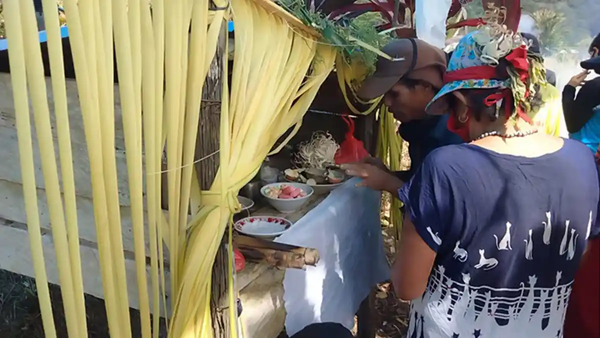 Upacara Adat Basamsam Warga Desa Cipta Karya, Cegah Bala Penyakit di Lingkungan Warga