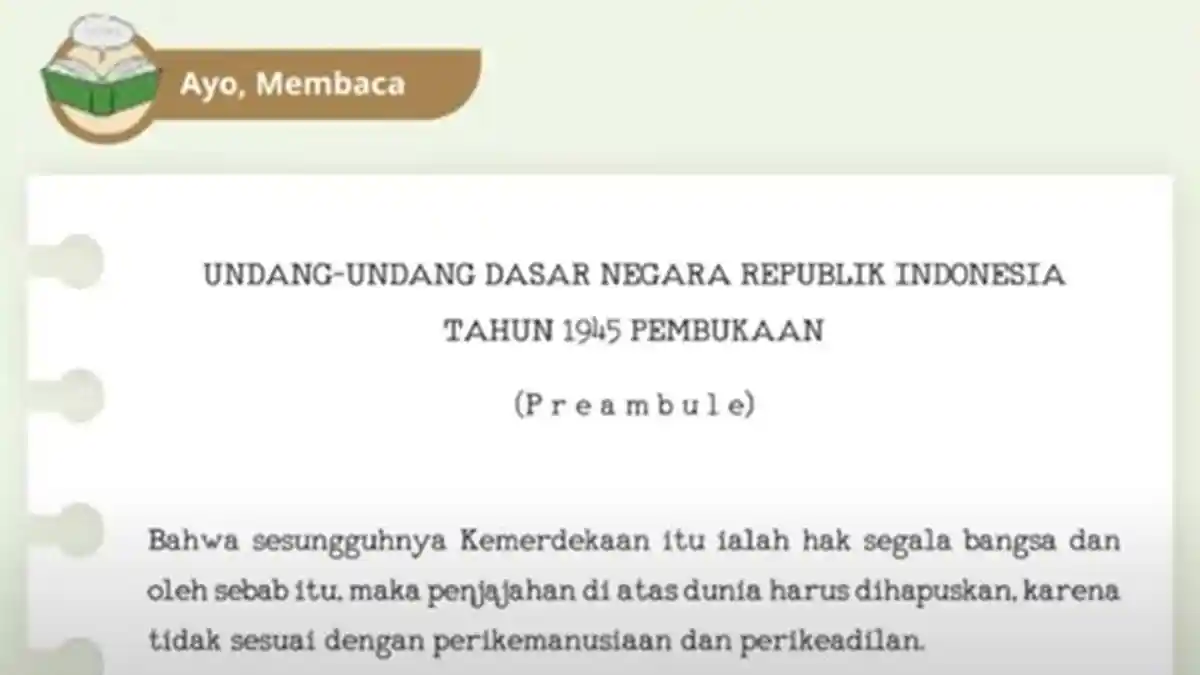 Kunci Jawaban Pendidikan Pancasila Kelas 9 SMP Halaman 14-15 Kurikulum Merdeka, Ayo Membaca