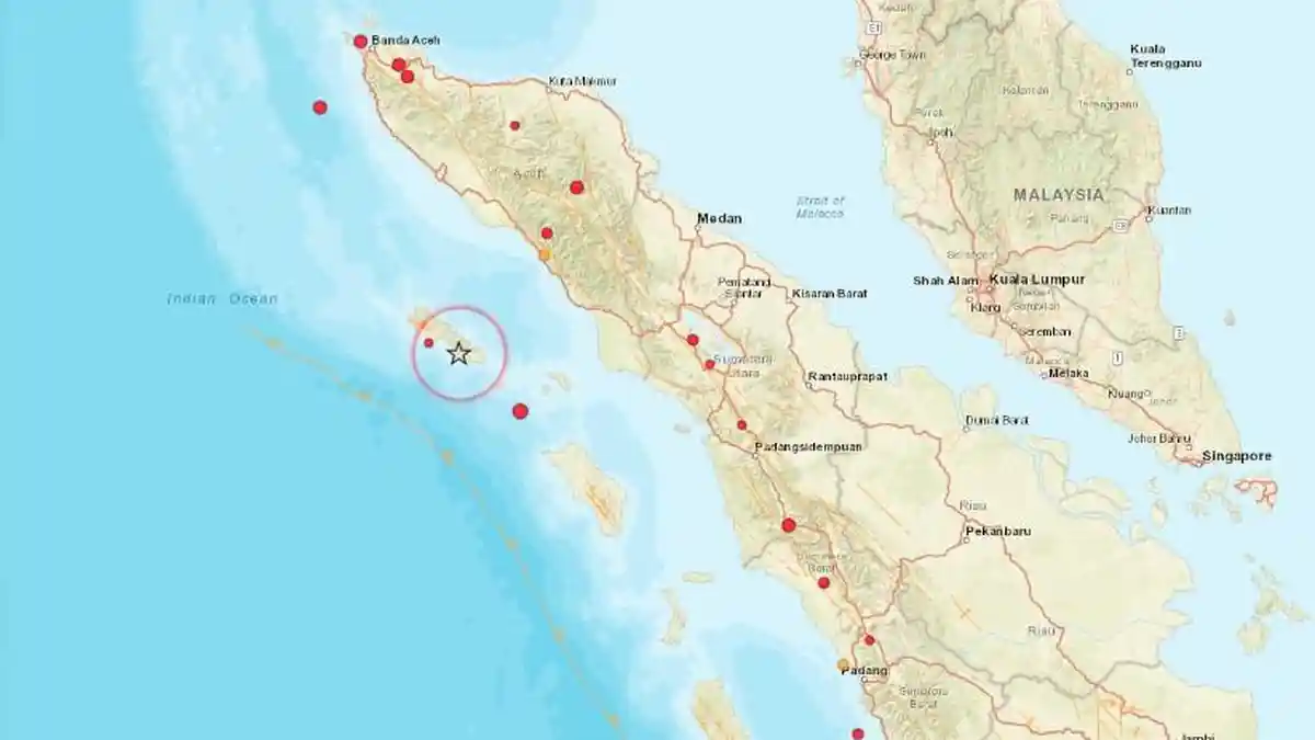 Gempa M 4,4 Guncang Barat Daya Sinabang Aceh Pagi Ini Rabu 20 Mei 2026