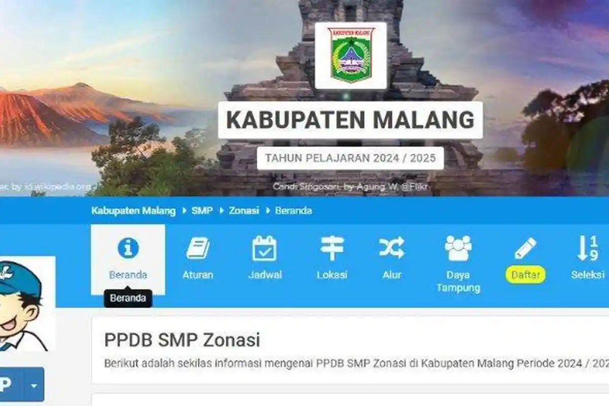 Dibuka Pendaftaran PPDB SMP Malang 2024 Jalur Zonasi. Berikut Jadwal Dan Persyaratan
