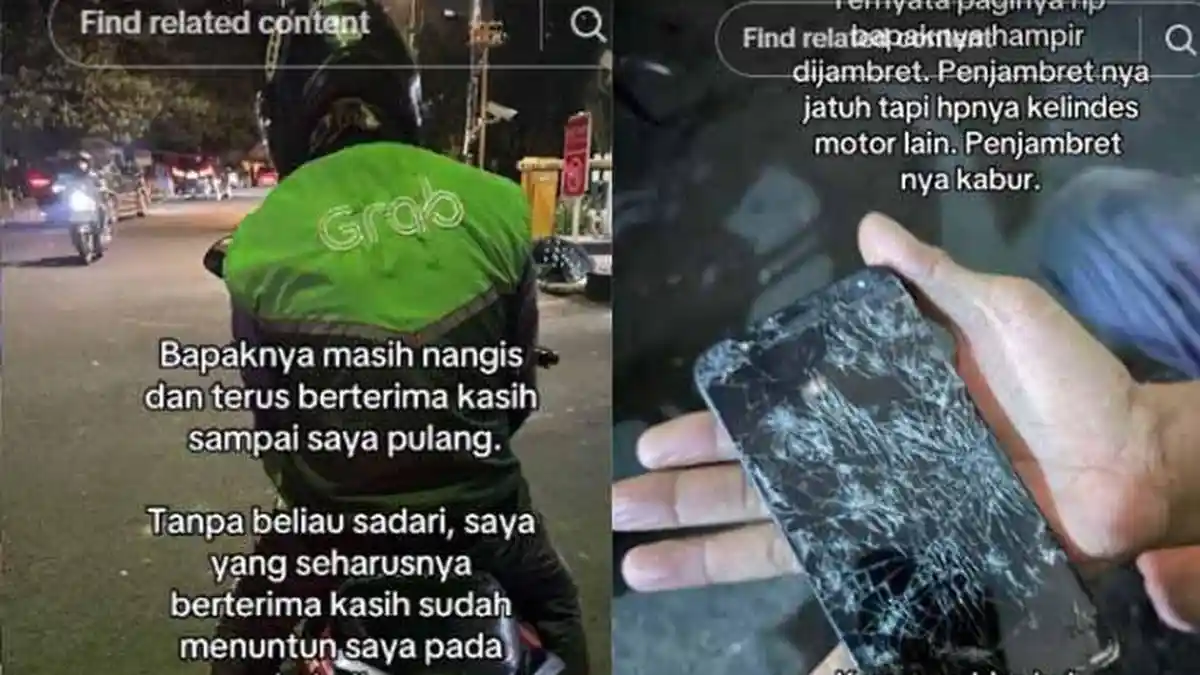 VIRAL Driver Ojol Nyaris Dijambret, HP Hancur Terlindas, Keliling Tawarkan Jasa Tarif Rp 5.000
