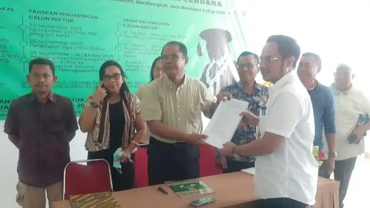 Profesor Jefri Bale Resmi Mendaftar sebagai Bakal Calon Rektor Undana