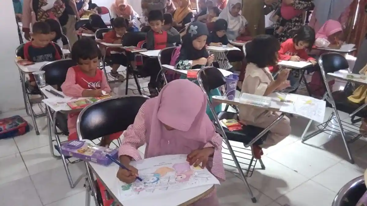 Palosta dan Poltas Gelar Lomba Menggambar dan Mewarnai