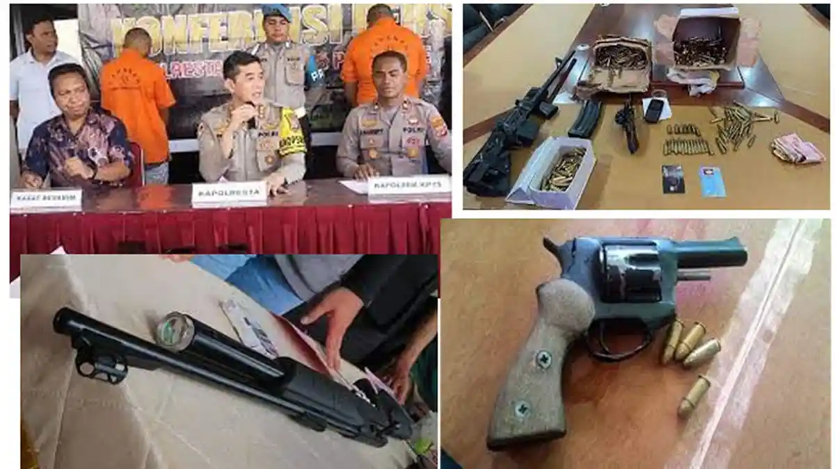 Dua Pria di Ambon Ditangkap Polisi, Selundupkan Senjata Api dan Amunisi ke KKB Papua
