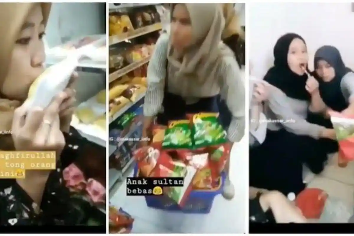 Sekelompok Gadis Mengacak-acak Minimarket sambil Bermain, Minta Maaf, Anak Sulung Jokowi Berkomentar