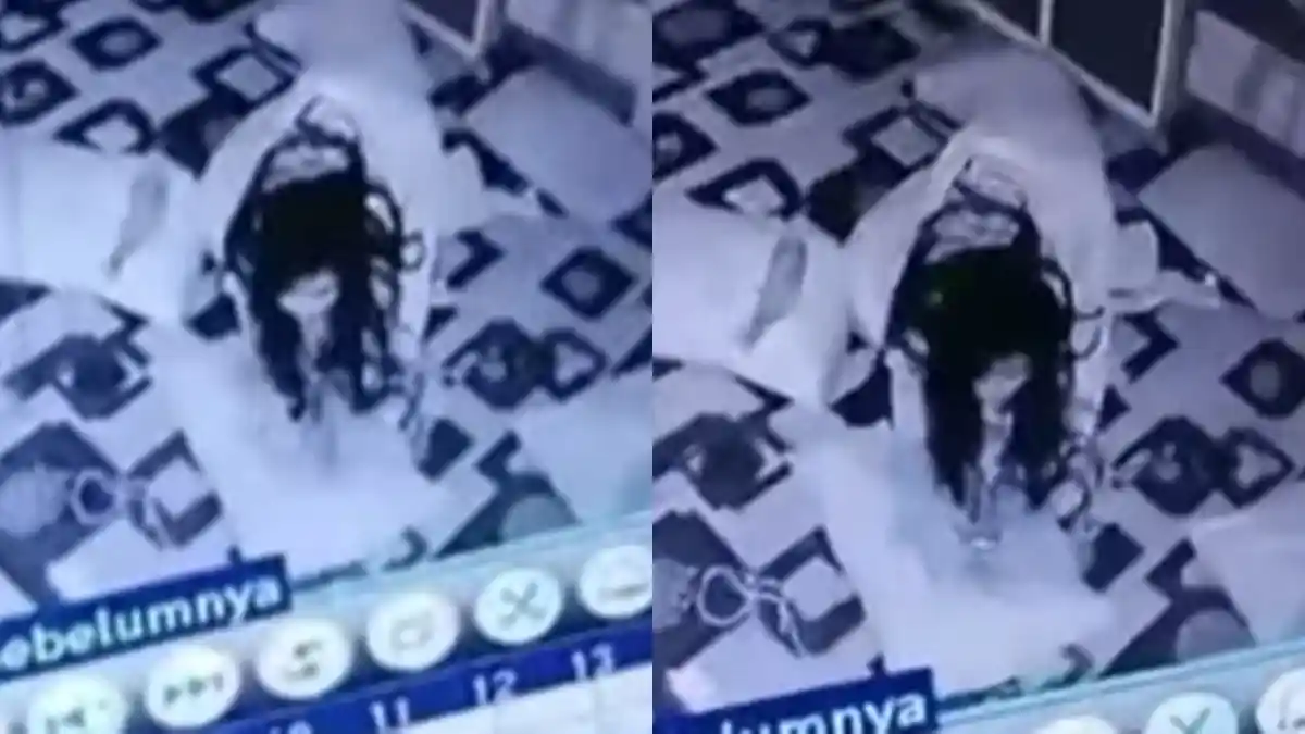 VIRAL, Sosok Mirip Kuntilanak Terekam CCTV Gentayangan di Pesantren saat Malam Jumat